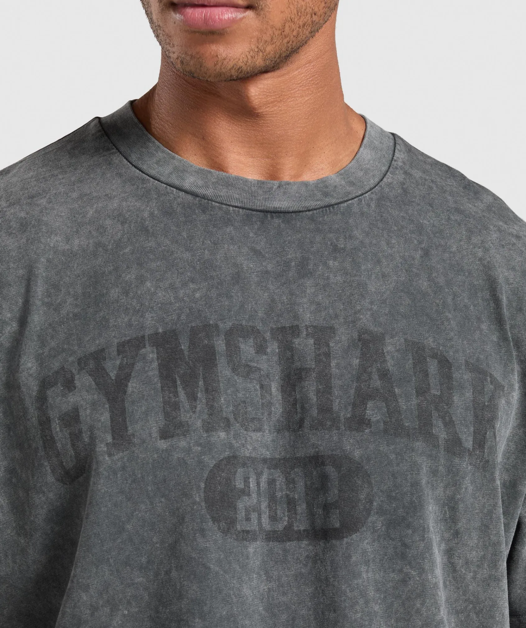 Heren Gymshark T-shirts*Collegiate Shadow Washed T-Shirt