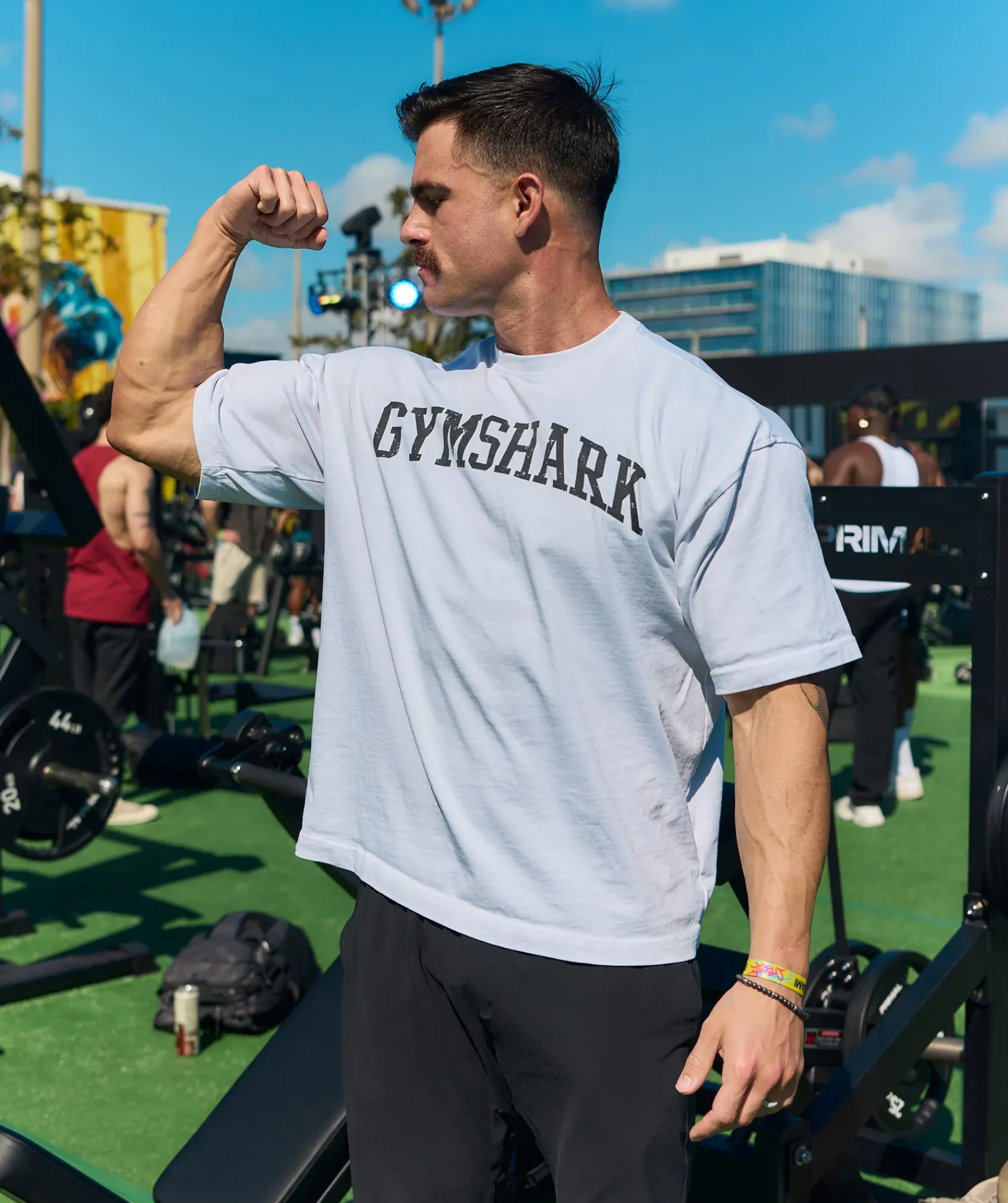 Heren Gymshark T-shirts*Collegiate T-Shirt