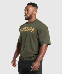 Heren Gymshark T-shirts*Collegiate T-Shirt
