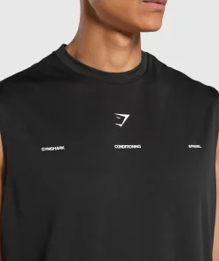 Heren Gymshark Tanktops|T-shirts*Conditioning Apparel Cut Off Tank