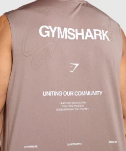 Heren Gymshark Tanktops|T-shirts*Conditioning Apparel Cut Off Tank