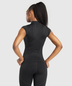 DAMES Gymshark T-shirts*Contour Heart Seamless Short Sleeve Top