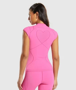 DAMES Gymshark T-shirts*Contour Heart Seamless Short Sleeve Top
