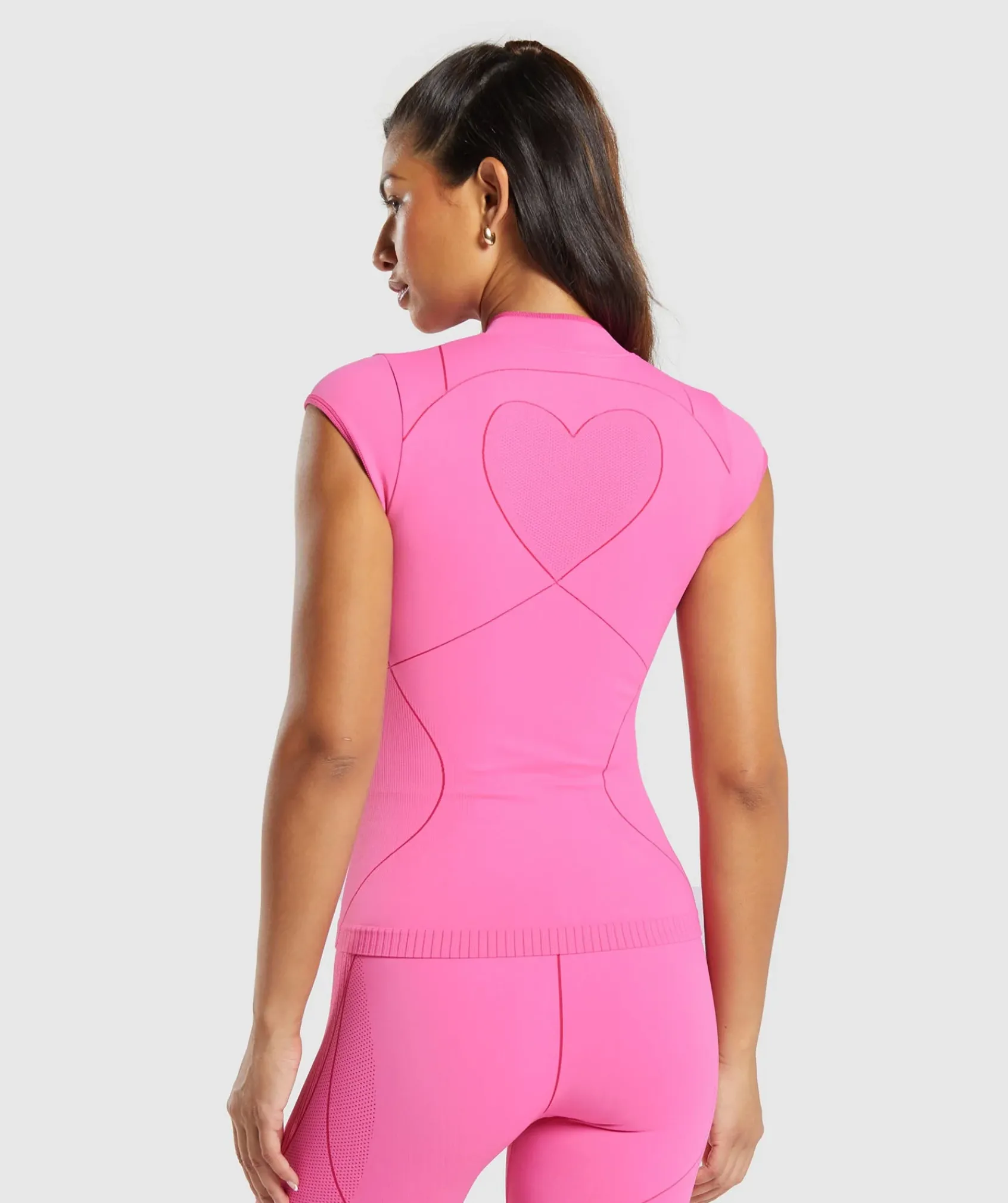 DAMES Gymshark T-shirts*Contour Heart Seamless Short Sleeve Top
