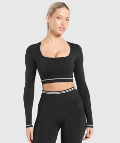 DAMES Gymshark Croptops*Contrast Seamless Crop Top