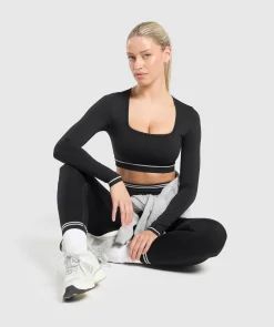 DAMES Gymshark Croptops*Contrast Seamless Crop Top