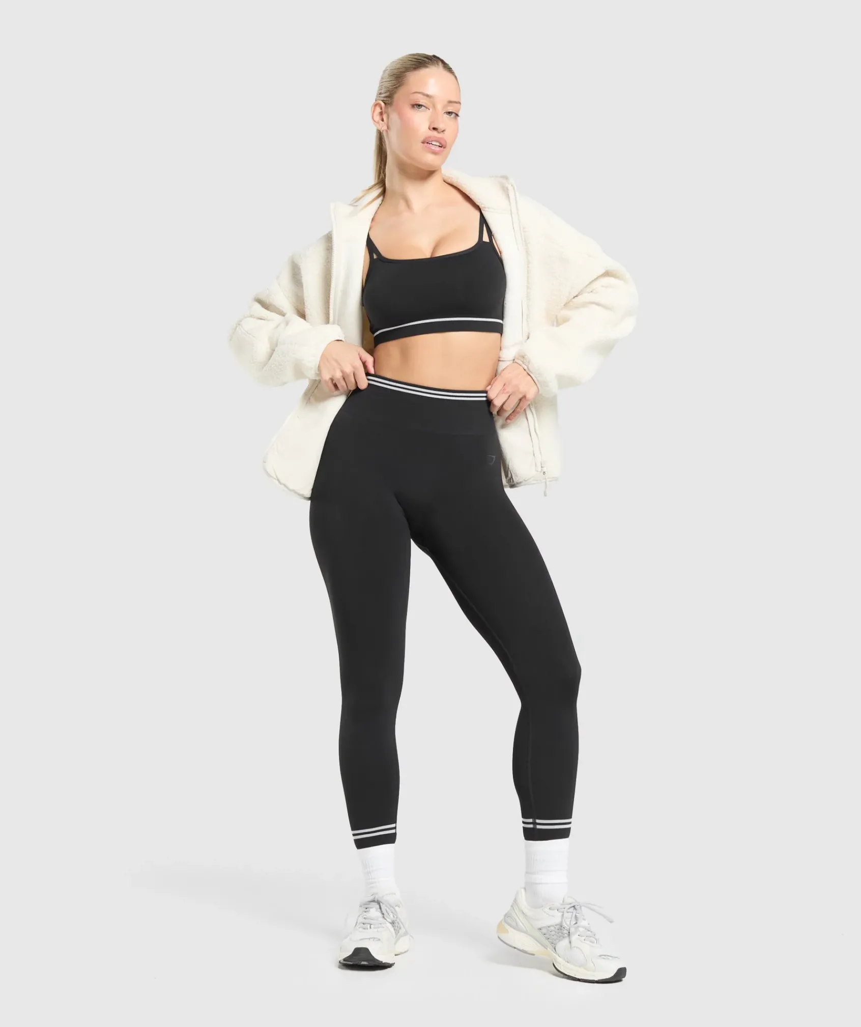 DAMES Gymshark Leggings|Naadloze Leggings*Contrast Seamless Leggings