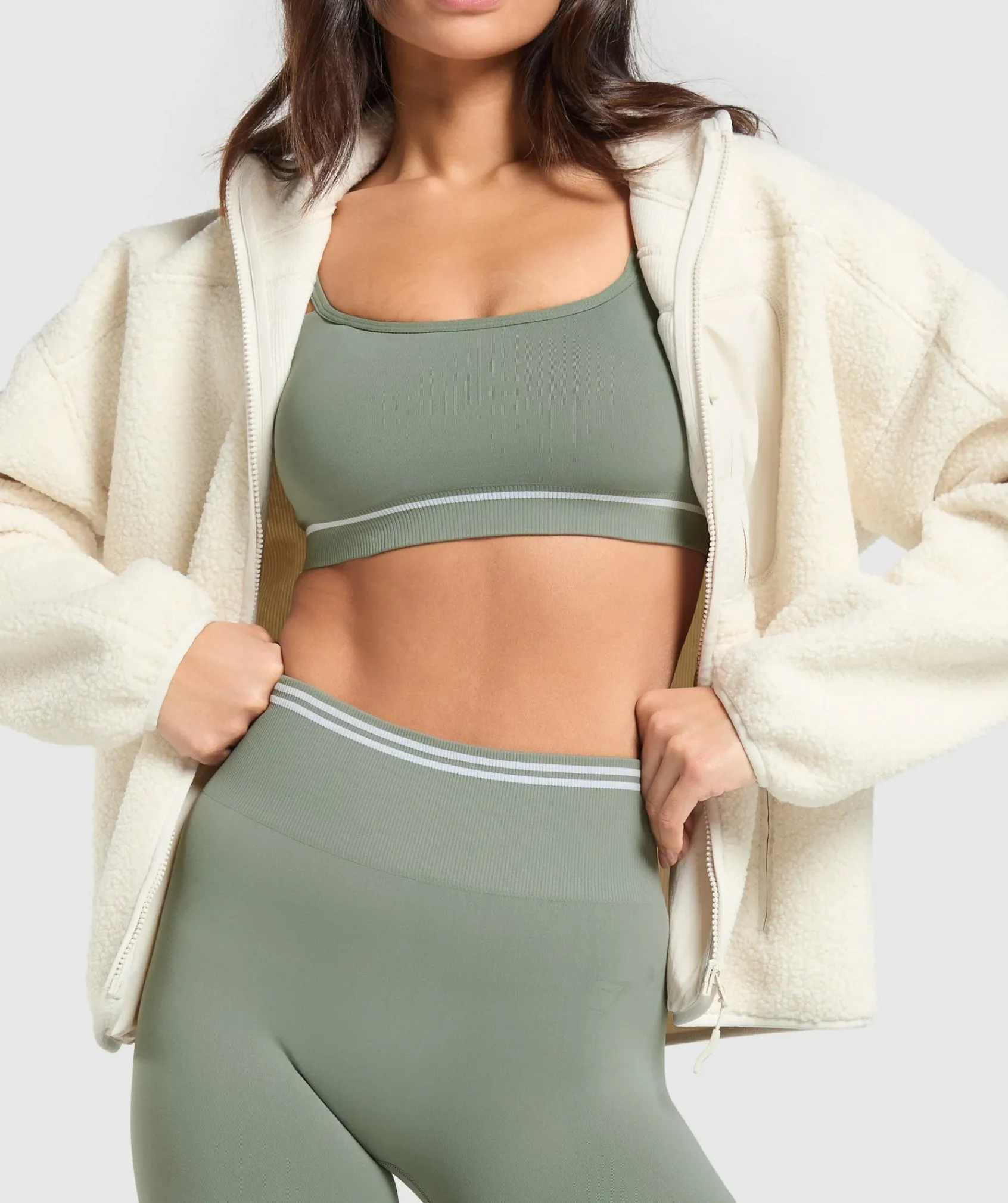 DAMES Gymshark Leggings|Naadloze Leggings*Contrast Seamless Leggings
