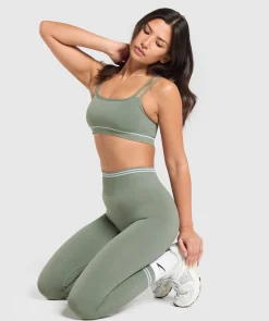 DAMES Gymshark Leggings|Naadloze Leggings*Contrast Seamless Leggings