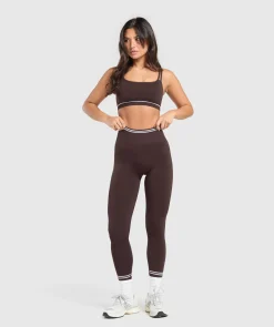 DAMES Gymshark Leggings|Naadloze Leggings*Contrast Seamless Leggings
