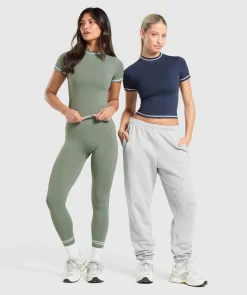 DAMES Gymshark T-shirts*Contrast Seamless Midi Tee