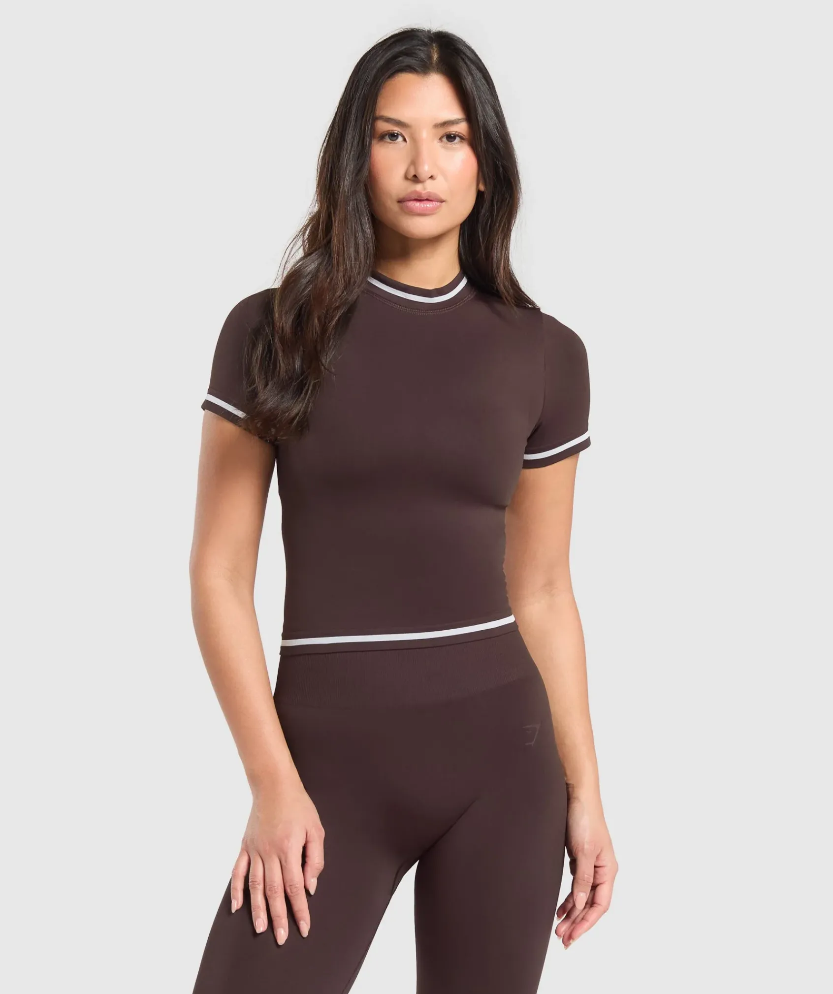 DAMES Gymshark T-shirts*Contrast Seamless Midi Tee