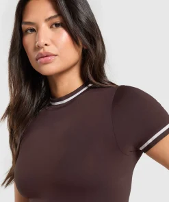 DAMES Gymshark T-shirts*Contrast Seamless Midi Tee