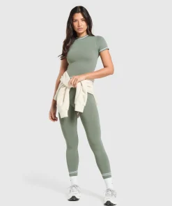 DAMES Gymshark T-shirts*Contrast Seamless Midi Tee