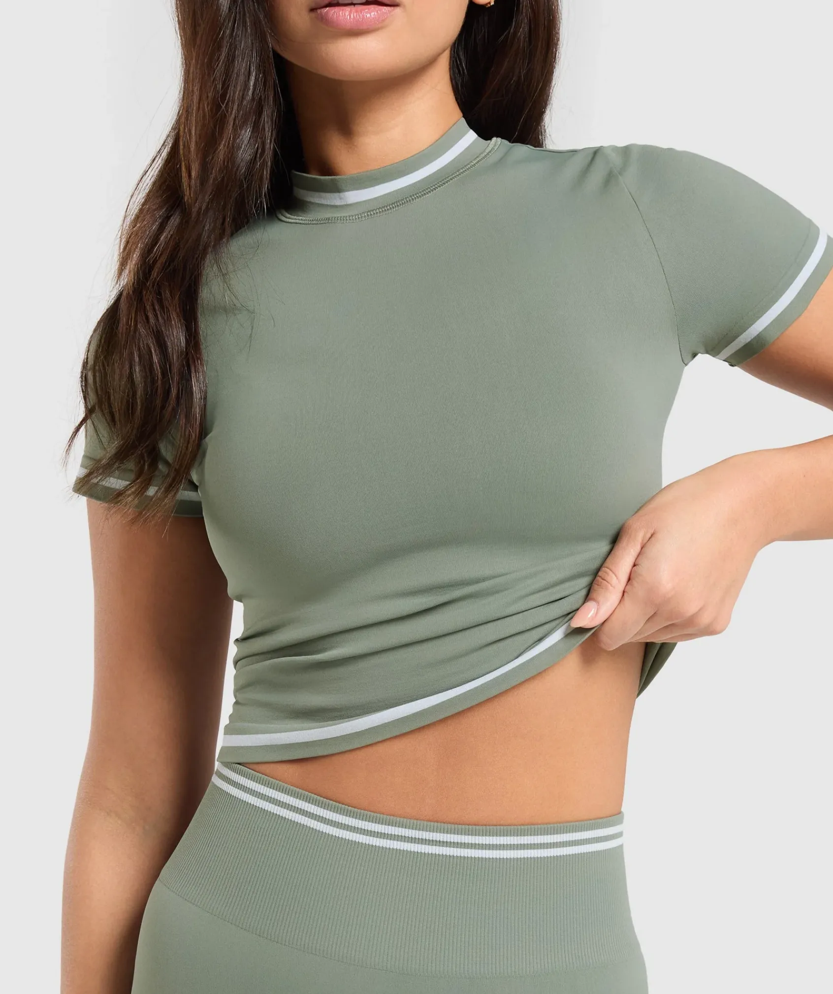 DAMES Gymshark T-shirts*Contrast Seamless Midi Tee