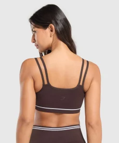 DAMES Gymshark Croptops|Sport-bh's*Contrast Seamless Sports Bra