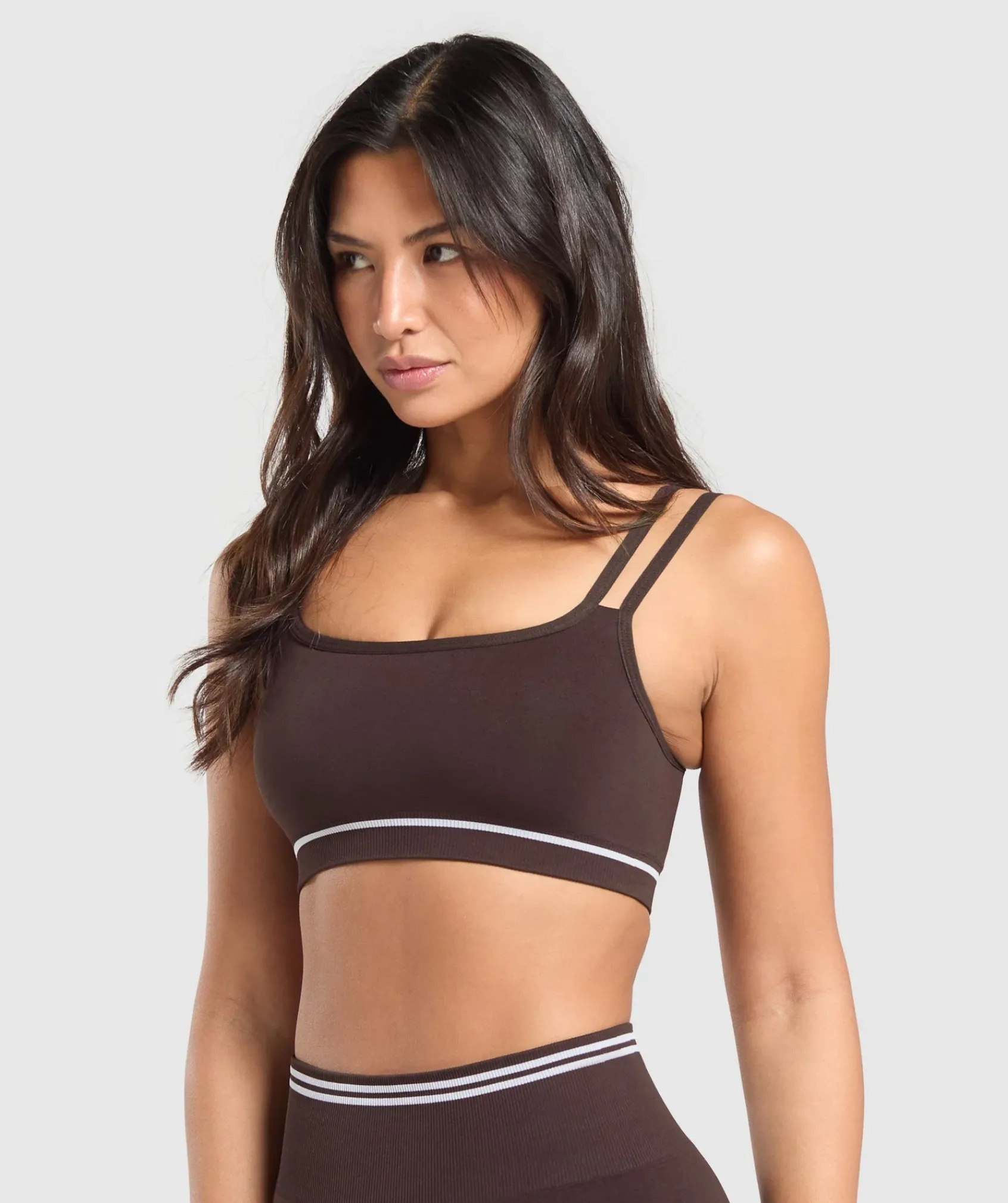 DAMES Gymshark Croptops|Sport-bh's*Contrast Seamless Sports Bra