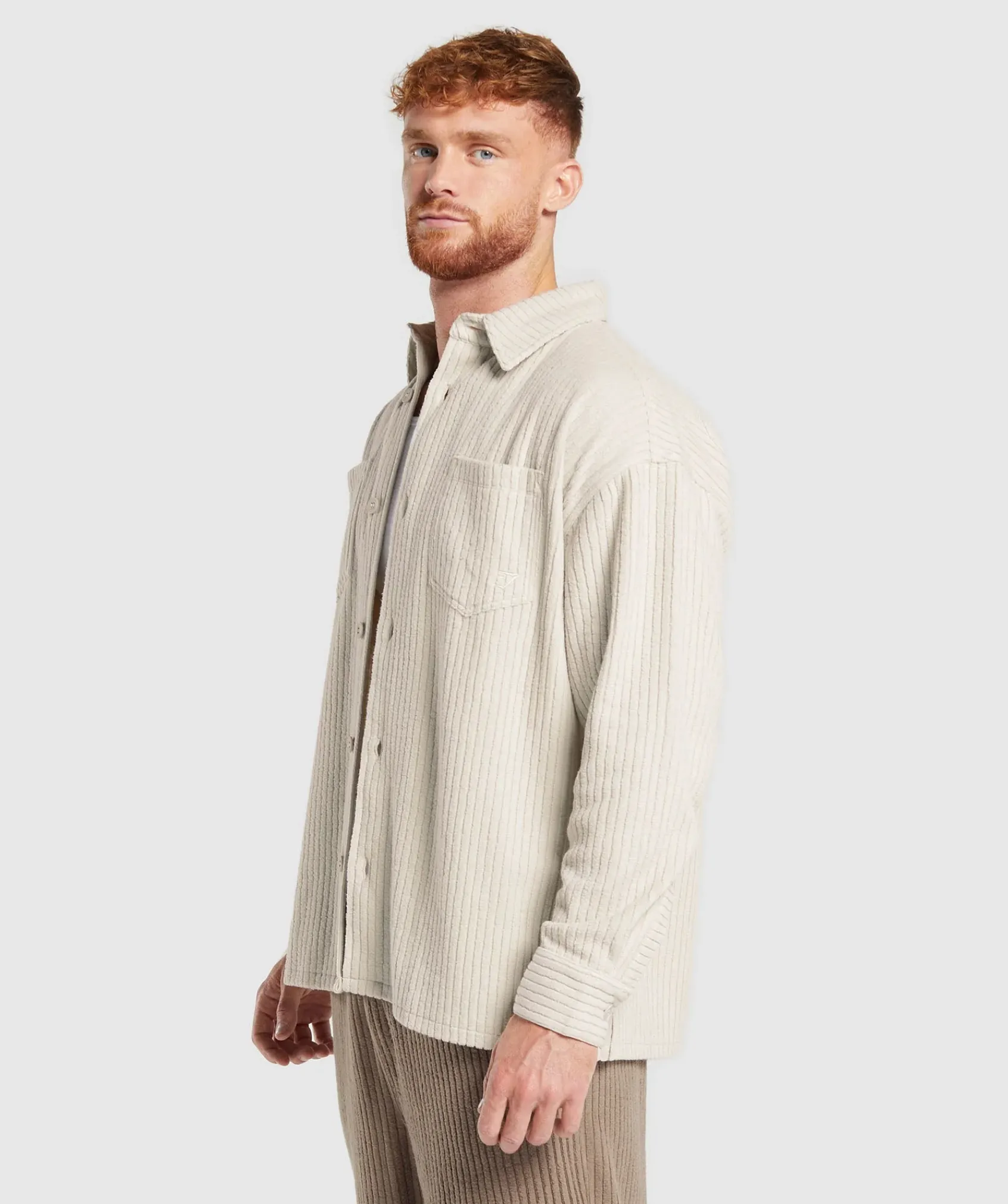 Heren Gymshark T-shirts*Cord Overshirt