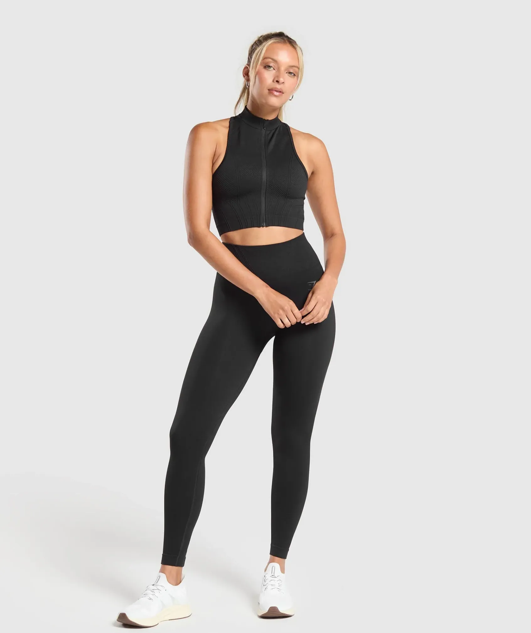 DAMES Gymshark Leggings|Zwarte Leggings*Corset Seamless Leggings