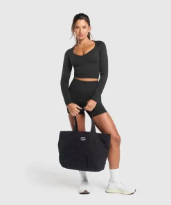 DAMES Gymshark T-shirts*Corset Seamless Long Sleeve Top