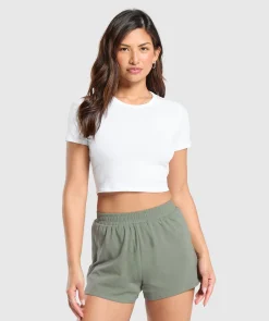 DAMES Gymshark Ondergoed|Dames Ondergoed*Cotton Crop Top