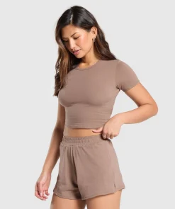 DAMES Gymshark Ondergoed|Dames Ondergoed*Cotton Crop Top