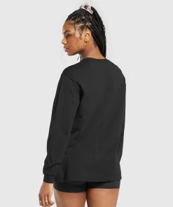 DAMES Gymshark Bedekkende Sportkleding|T-shirts*Cotton Oversized Long Sleeve Top