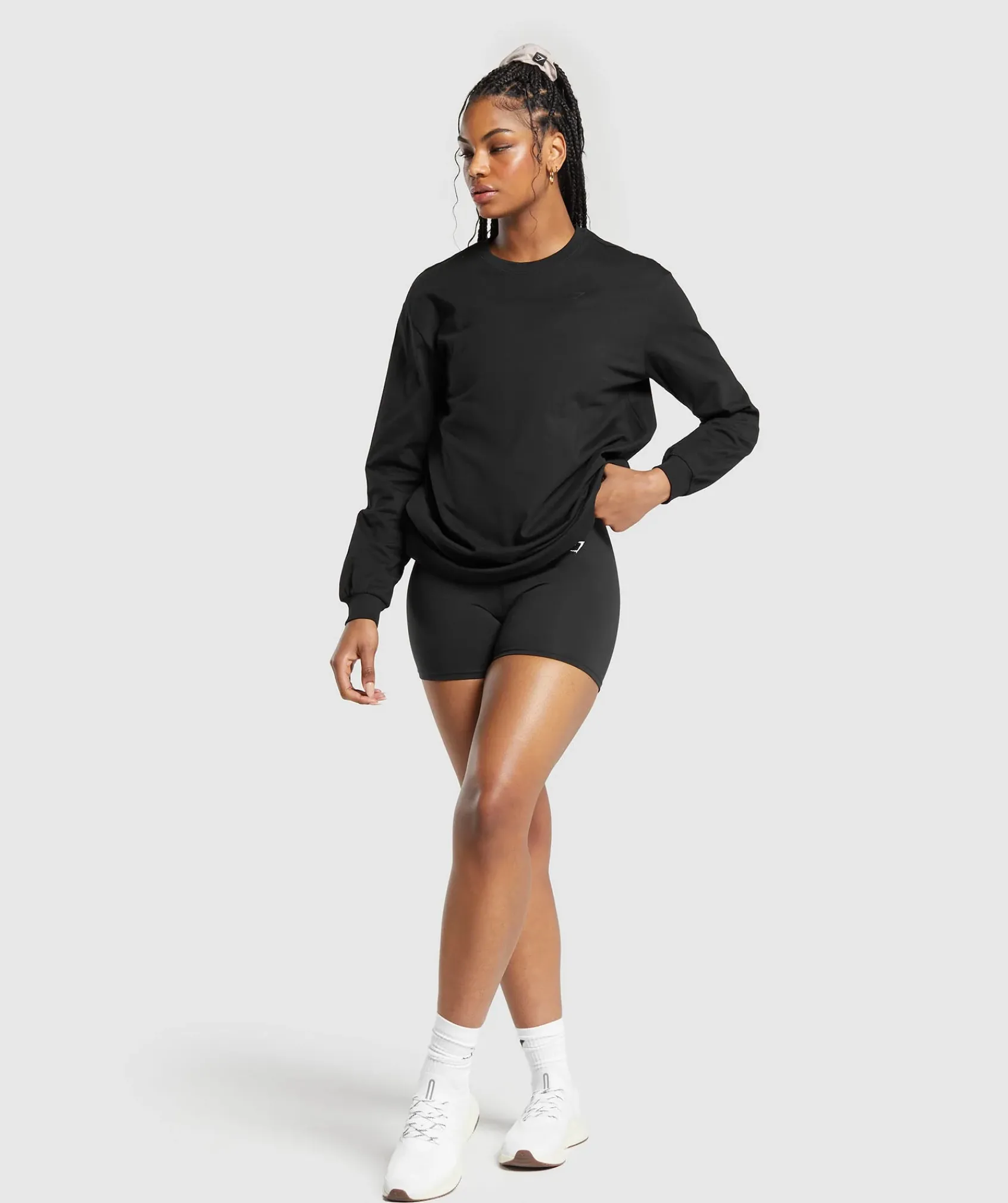 DAMES Gymshark Bedekkende Sportkleding|T-shirts*Cotton Oversized Long Sleeve Top