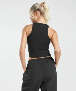 DAMES Gymshark Croptops|Tanktops*Cotton Rib Midi Tank