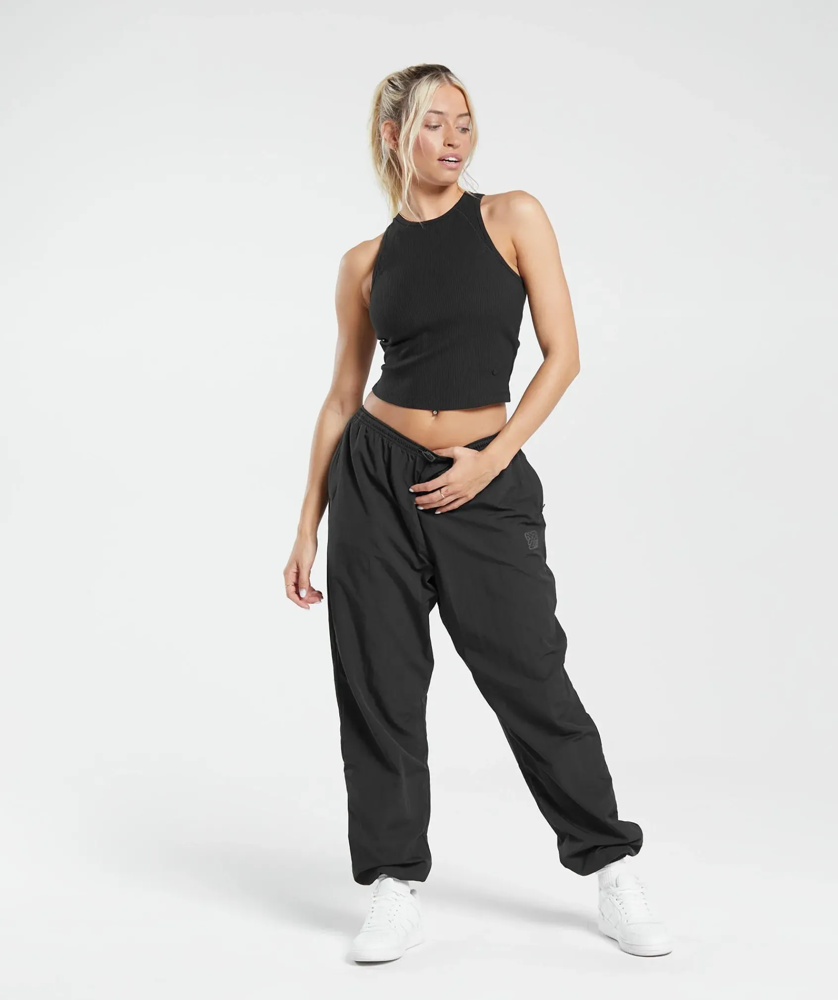 DAMES Gymshark Croptops|Tanktops*Cotton Rib Midi Tank