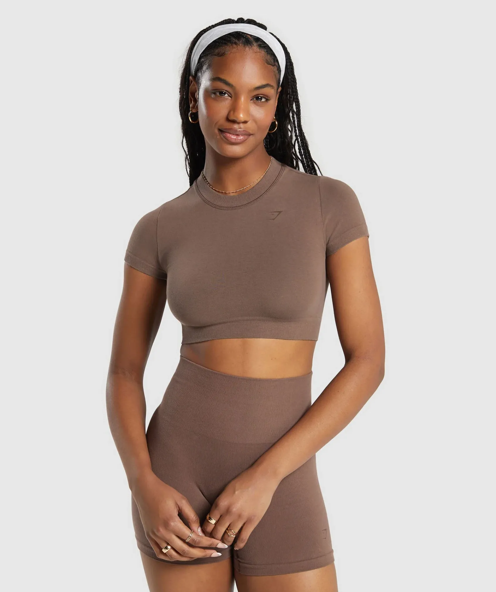 DAMES Gymshark Croptops|T-shirts*Cotton Seamless Crop Top