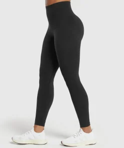 DAMES Gymshark Leggings|Zwarte Leggings*Cotton Seamless Leggings