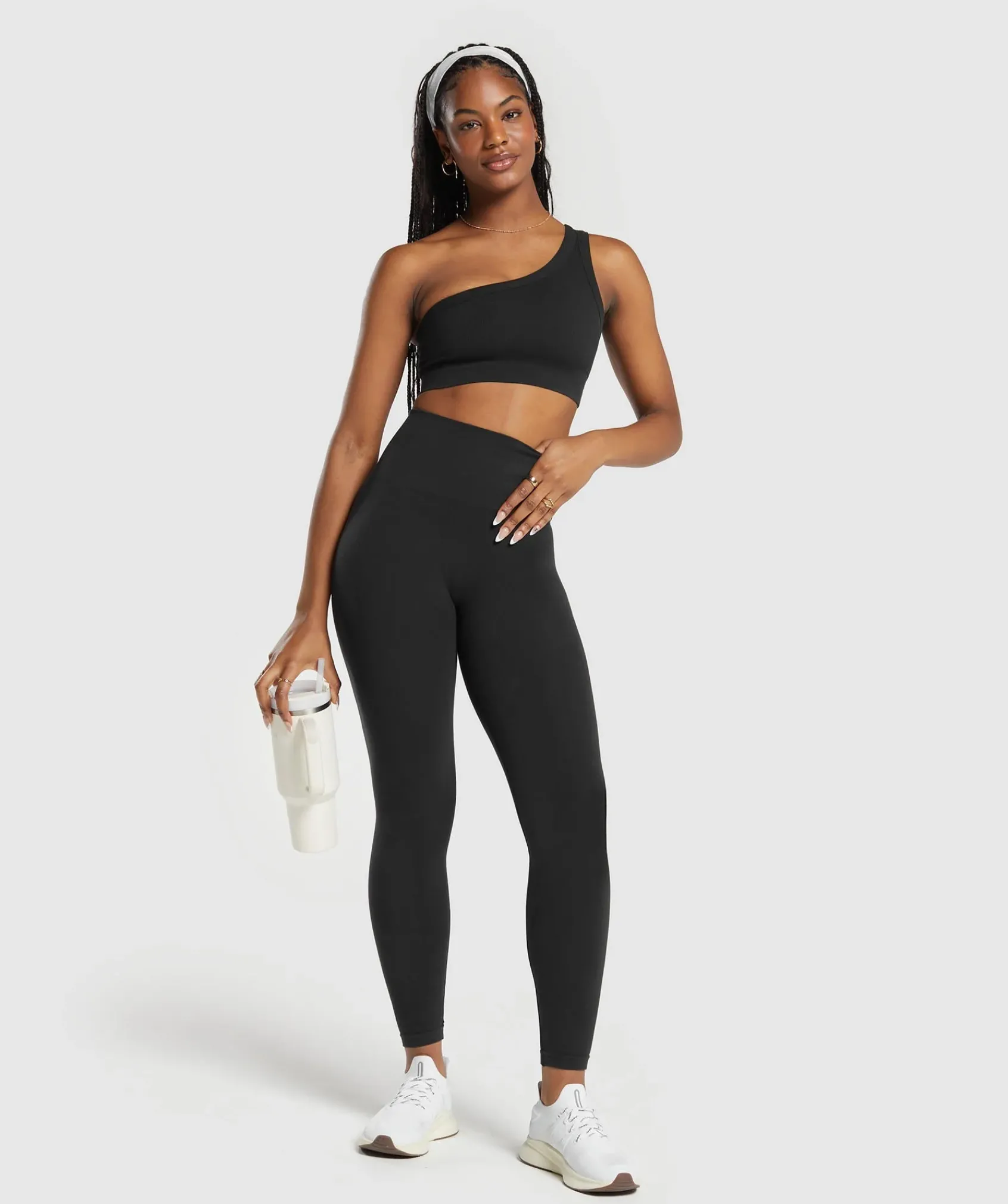 DAMES Gymshark Leggings|Zwarte Leggings*Cotton Seamless Leggings