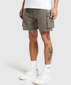 Heren Gymshark Shorts|Cargobroeken*Crest Cargo Shorts