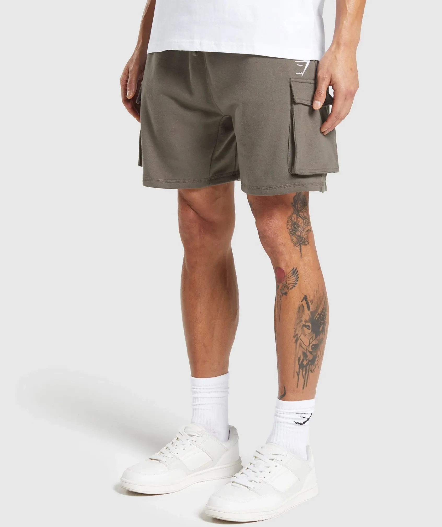 Heren Gymshark Shorts|Cargobroeken*Crest Cargo Shorts
