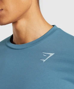 Heren Gymshark T-shirts*Crest Long Sleeve T-Shirt