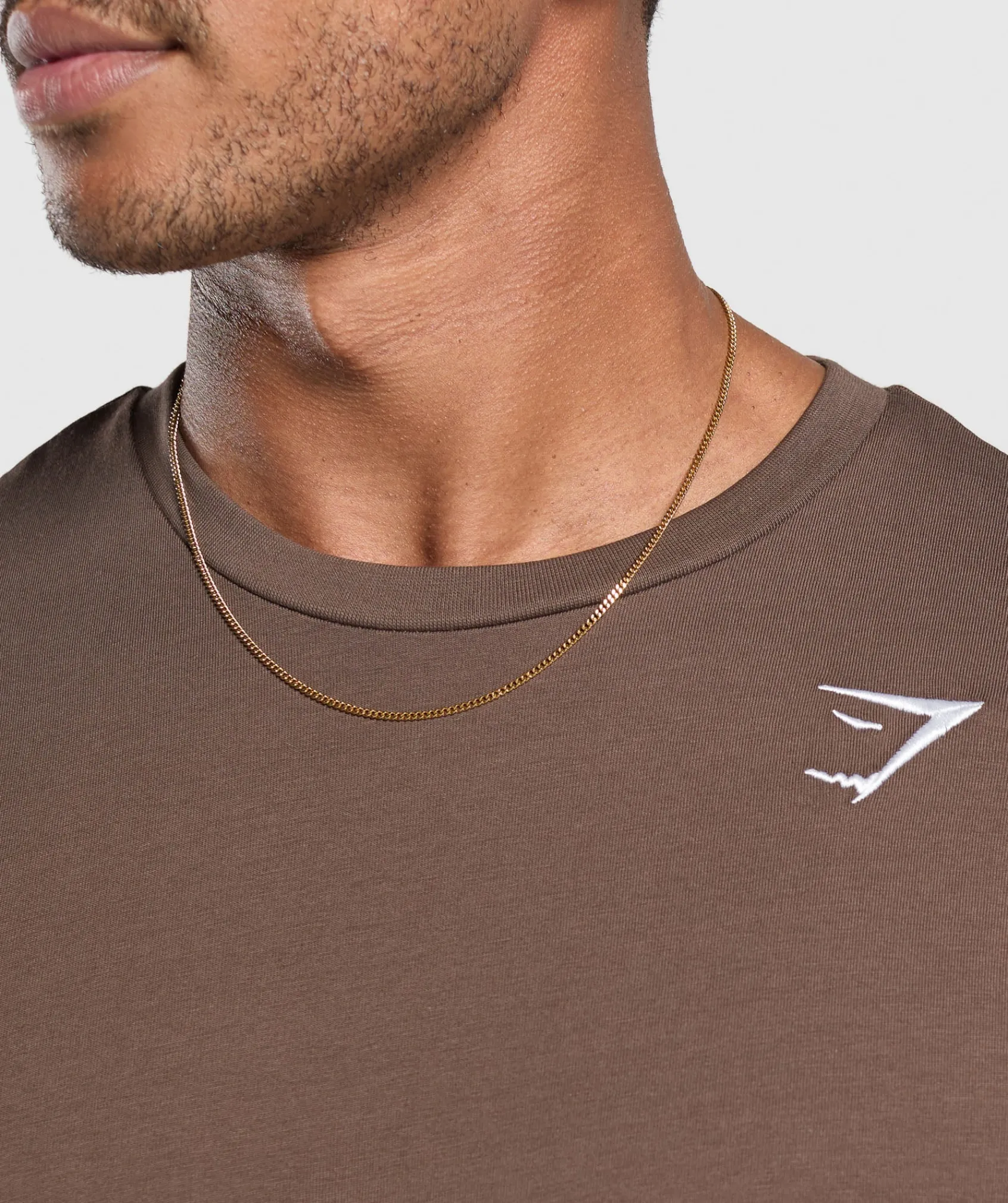 Heren Gymshark T-shirts*Crest Long Sleeve T-Shirt