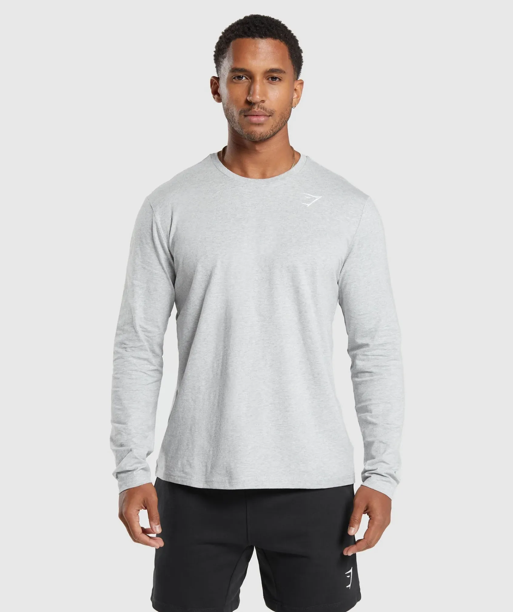 Heren Gymshark T-shirts*Crest Long Sleeve T-Shirt