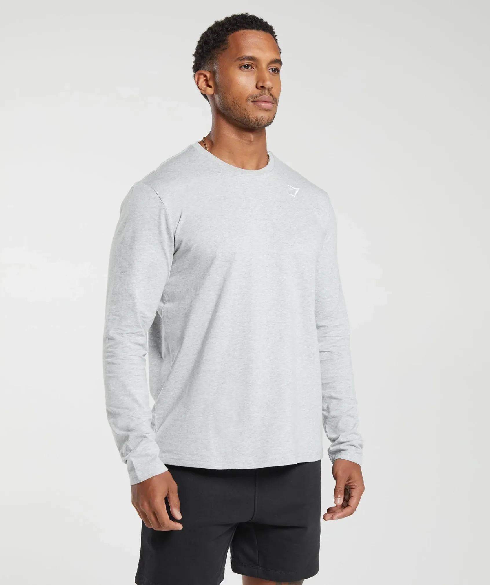 Heren Gymshark T-shirts*Crest Long Sleeve T-Shirt