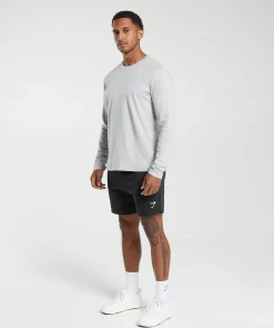 Heren Gymshark T-shirts*Crest Long Sleeve T-Shirt