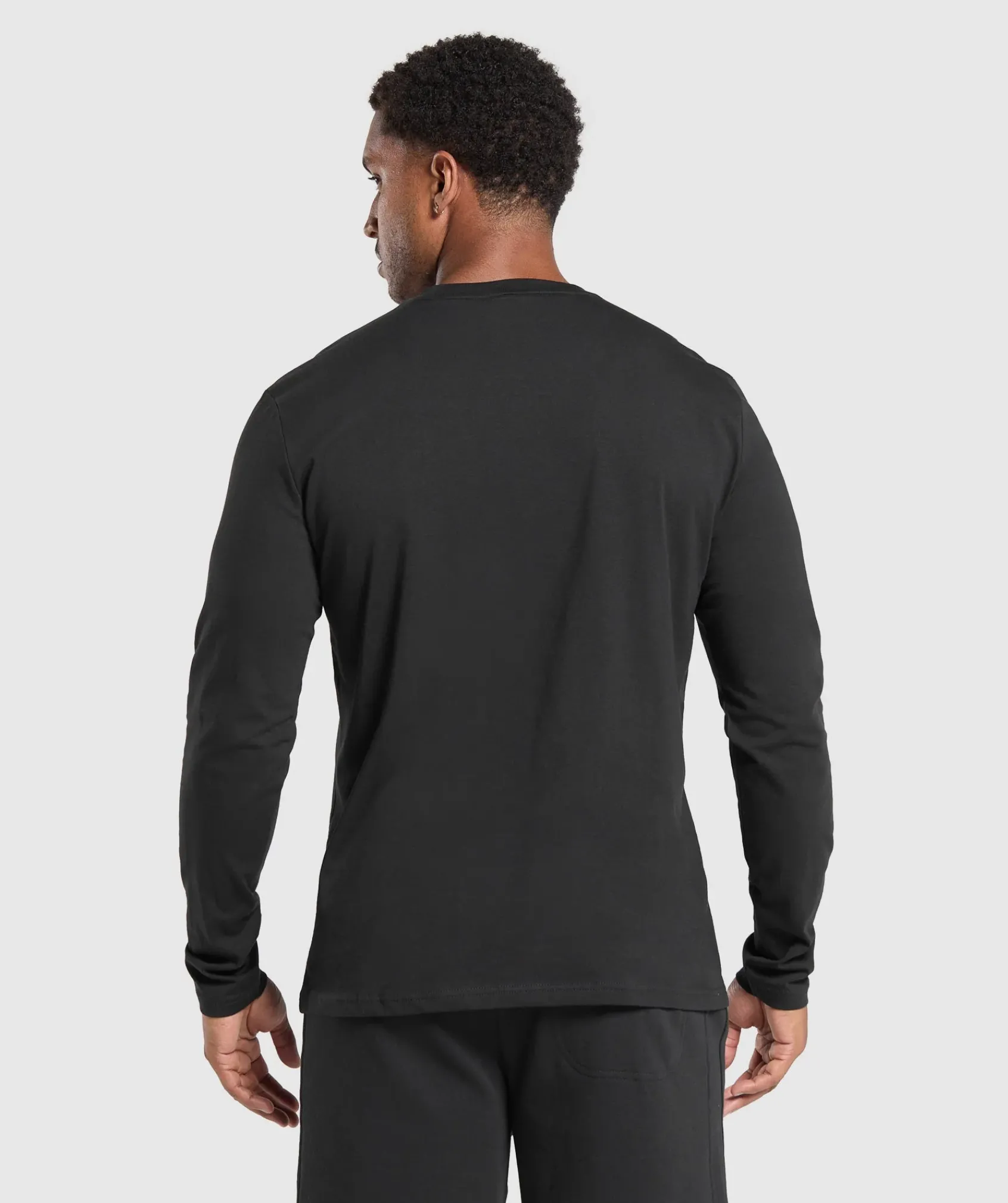 Heren Gymshark T-shirts*Crest Long Sleeve T-Shirt