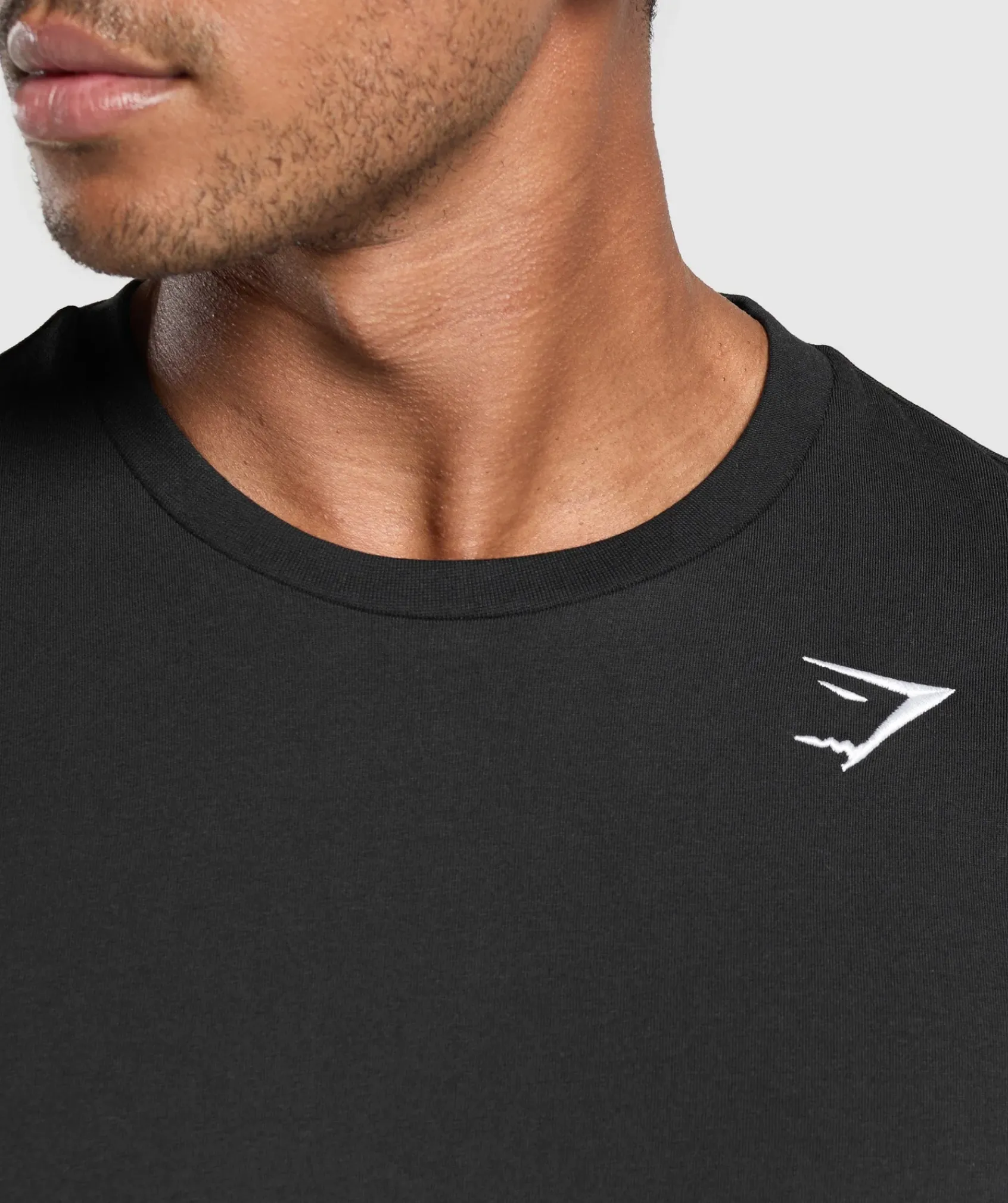 Heren Gymshark T-shirts*Crest Long Sleeve T-Shirt