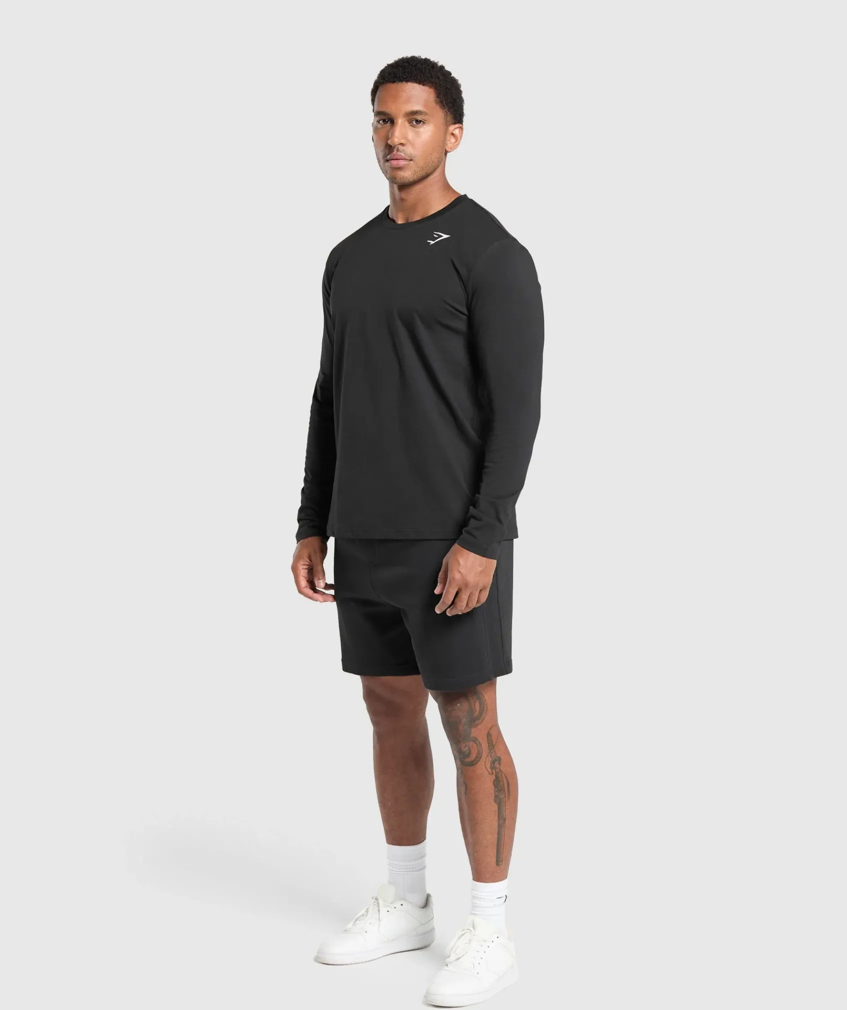 Heren Gymshark T-shirts*Crest Long Sleeve T-Shirt