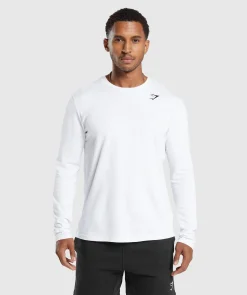 Heren Gymshark T-shirts*Crest Long Sleeve T-Shirt