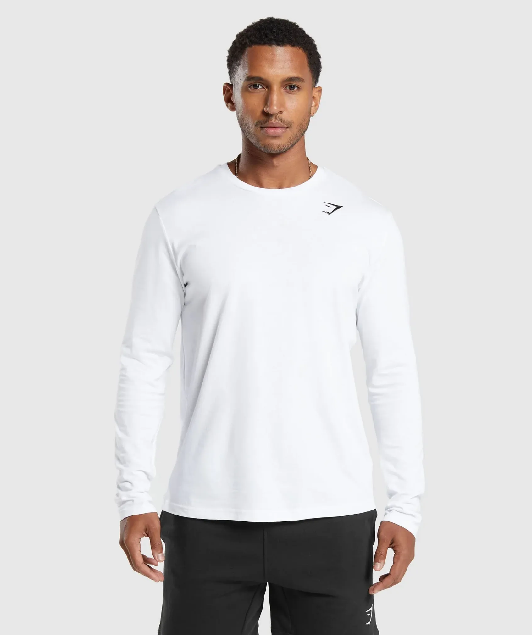 Heren Gymshark T-shirts*Crest Long Sleeve T-Shirt