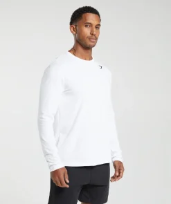Heren Gymshark T-shirts*Crest Long Sleeve T-Shirt