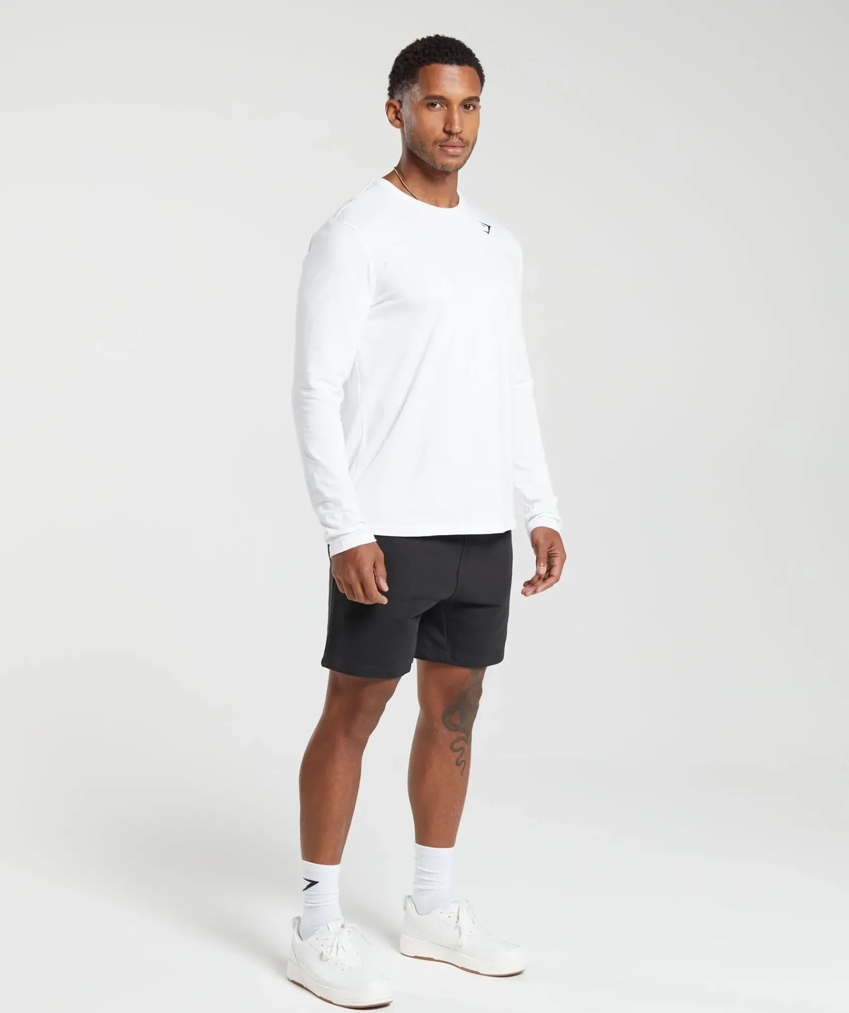 Heren Gymshark T-shirts*Crest Long Sleeve T-Shirt