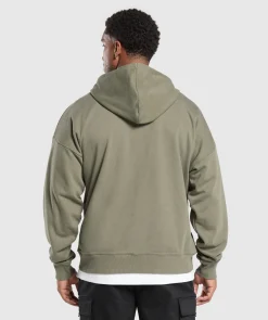 Heren Gymshark Sportjacks|Hoodies & Truien*Crest Oversized Zip Up Hoodie