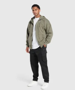 Heren Gymshark Sportjacks|Hoodies & Truien*Crest Oversized Zip Up Hoodie