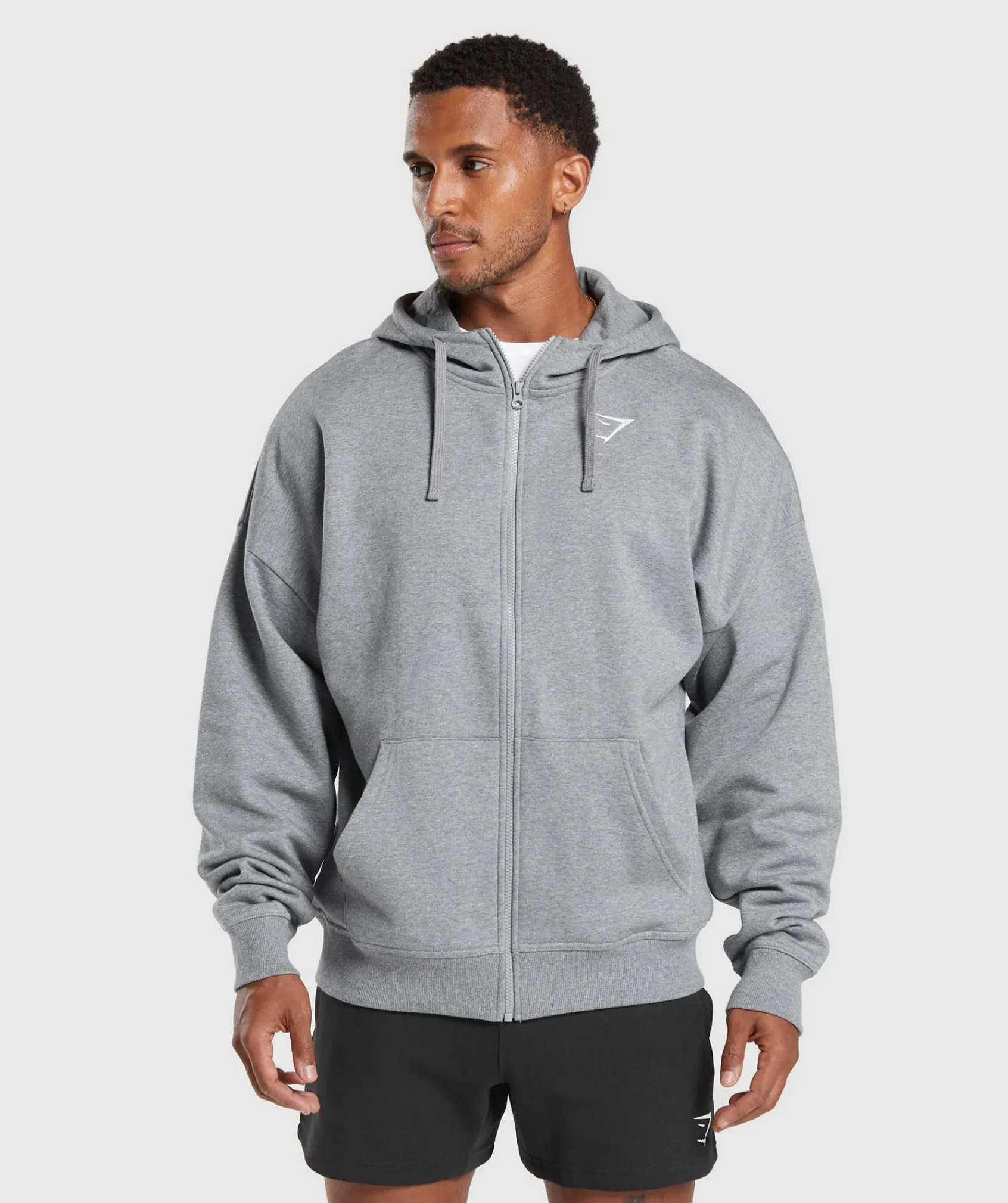 Heren Gymshark Sportjacks|Hoodies & Truien*Crest Oversized Zip Up Hoodie